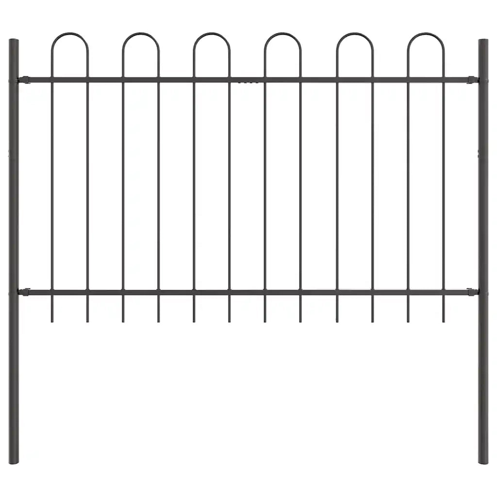Recinzione per Giardino BOXTEL 7 pz 11,9 x 1 m Grigio 3334135