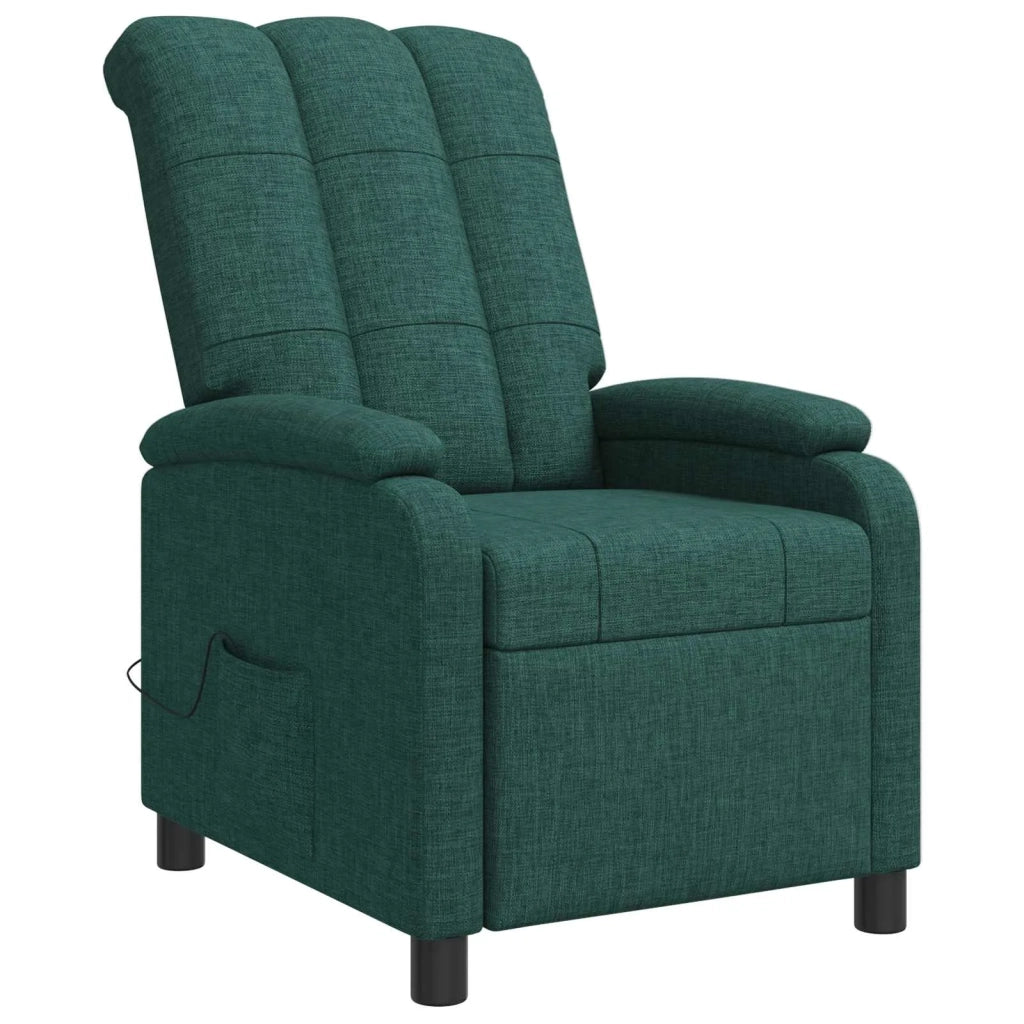 Divano Sedia-Poltrona Massaggiante Verde Scuro Tessuto 581181
