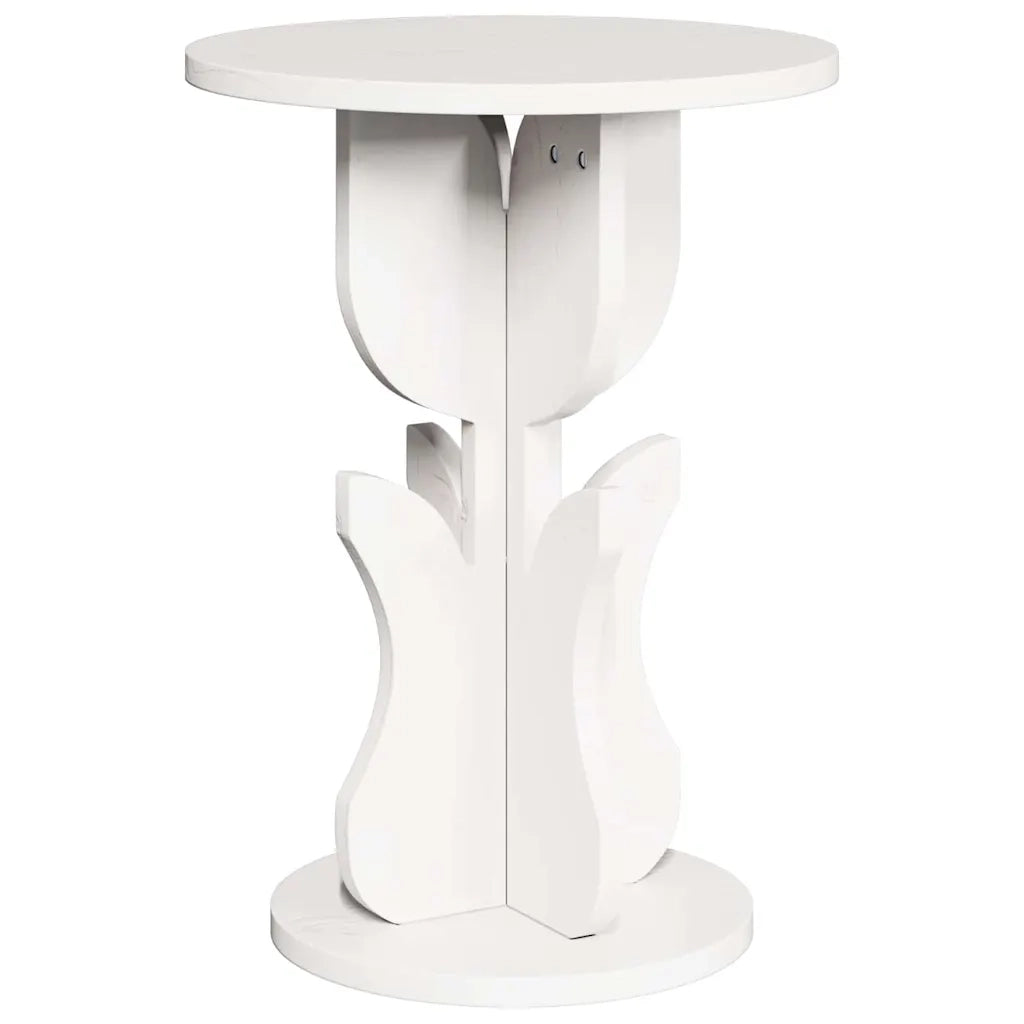 vidaXL Tavolo laterale Bianco 39.5 x 39.5 x 53.5 cm