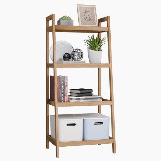 Scaffale a Stelle Libere per Pianta con Opzione di Deposito per Libri e Oggetti - Display per Pianta Indipendente per Camera da Letto, Cucina e Balcone