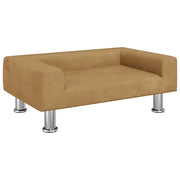 Cuccia per cani comodo divano 70 x 45 x 26,5 cm velluto marrone 02_0042801