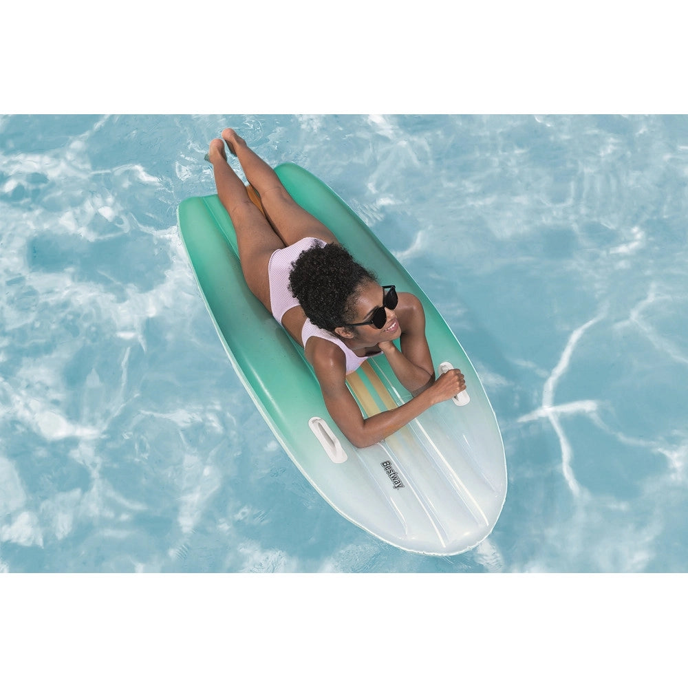 Trade Shop - Set 2in1 Materassino Gonfiabile Forma Tavola Da Surf Con Borsa Abbinata Da Spiaggia 42072 -