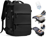 Borsa a vuoto per viaggio con sistema di compressione per donne, zaino a vuoto con sacca a aria per viaggi, borsa a vuoto per viaggi con pompa impermeabile per uomini
