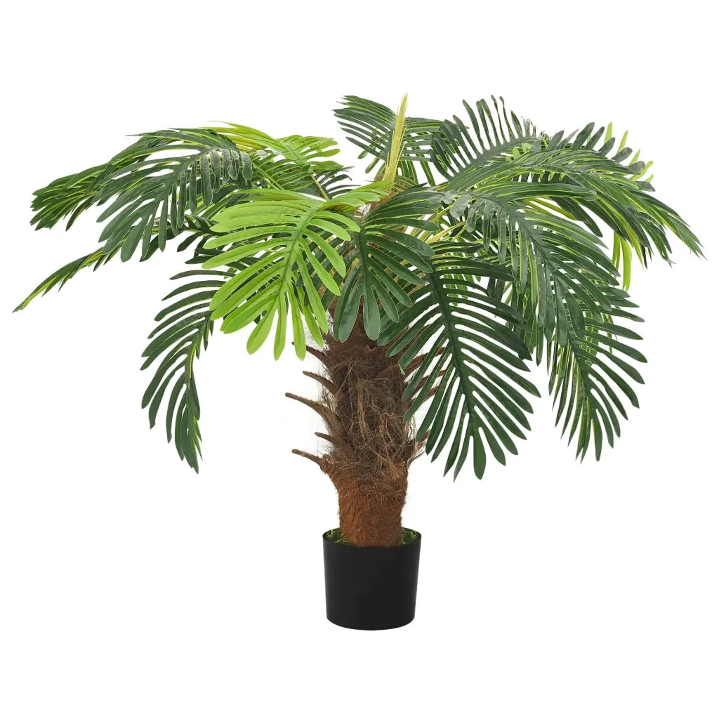 Palma Cycas Artificiale con Vaso 90 cm Verde CFW7451764
