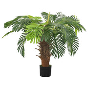 Palma Cycas Artificiale con Vaso 90 cm Verde CFW7451764