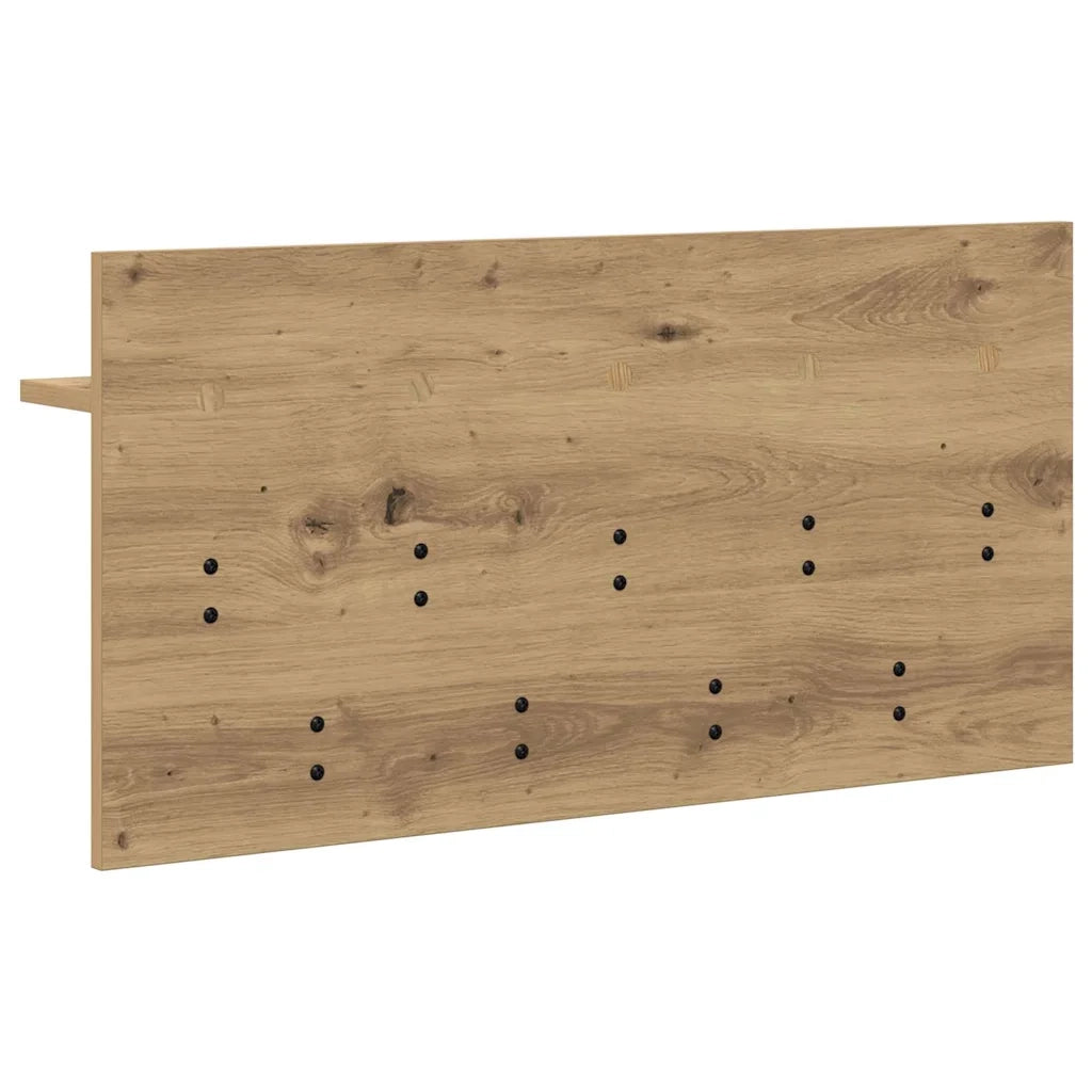 Appendiabiti a muro A parete Rovere artigianale 80 x 40 x 12 cm 874442