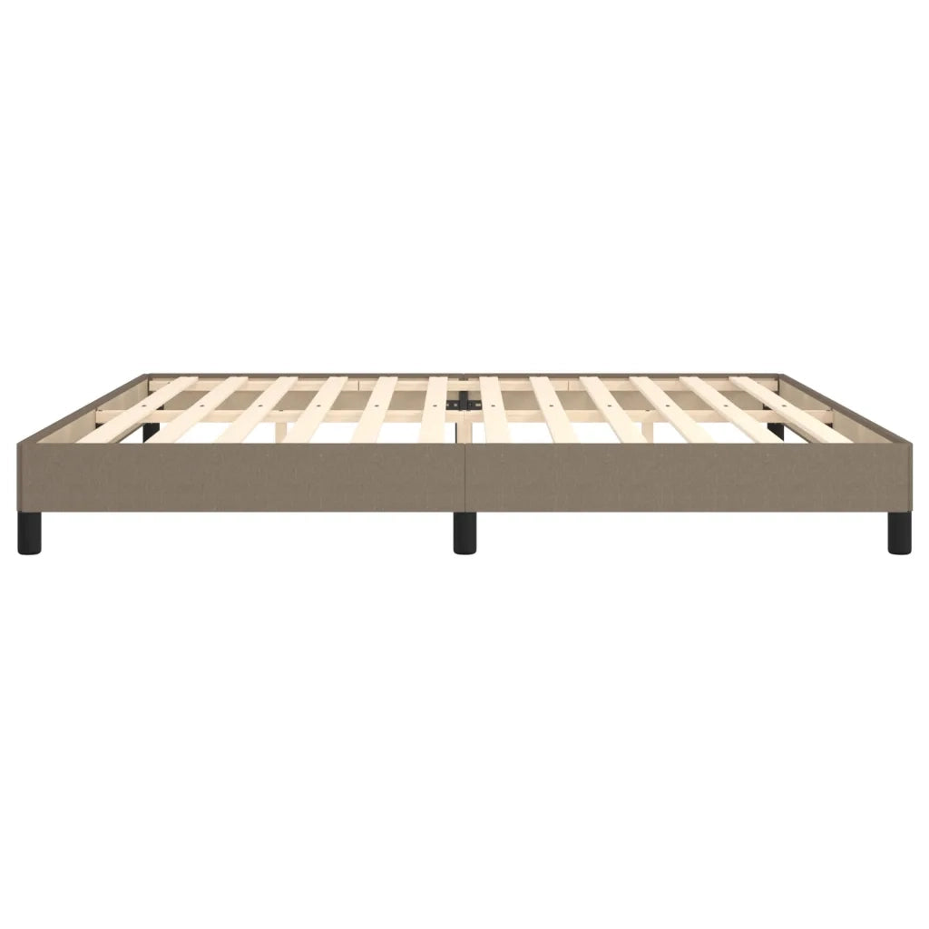 Giroletto senza Materasso-Struttura Letto Tortora 200x200 cm in Tessuto 760077