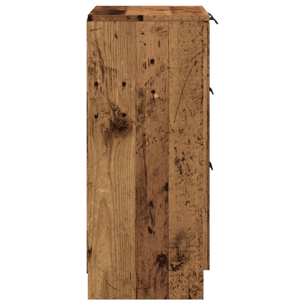 Buffet credenza cassettiera armadio mobile contenitore organizer cucina soggiorno salotto legno vecchio 60 x 30 x 70 cm legno ingegnerizzato marrone 02_0036601