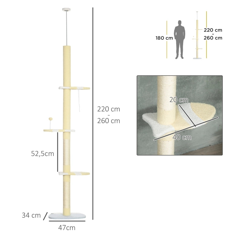 ALBERO RASCHIALETTI regolabile 220-260 cm 47x34 cm giallo