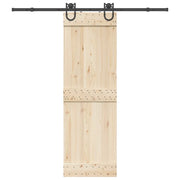 Kit di Binari per Porte Scorrevoli 200 cm Acciaio Nero