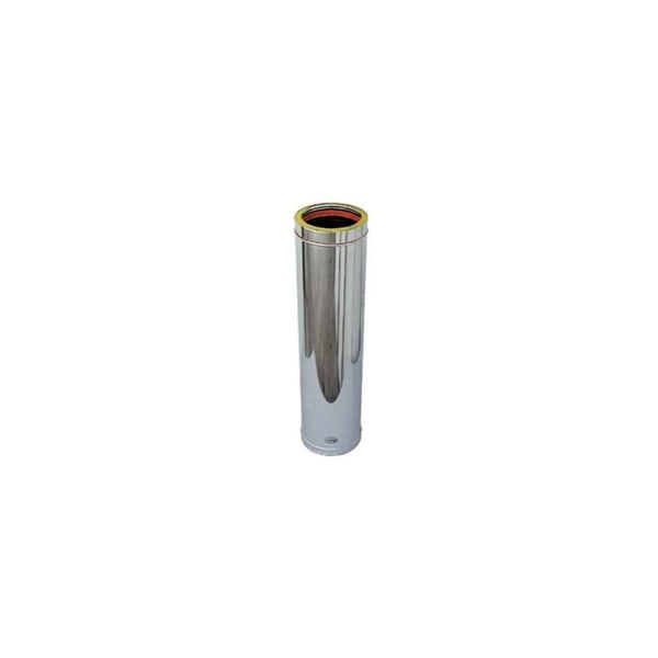 TUBO DOPPIA PARETE PER CANNE FUMARIE Ø 80/130 x 500 mm