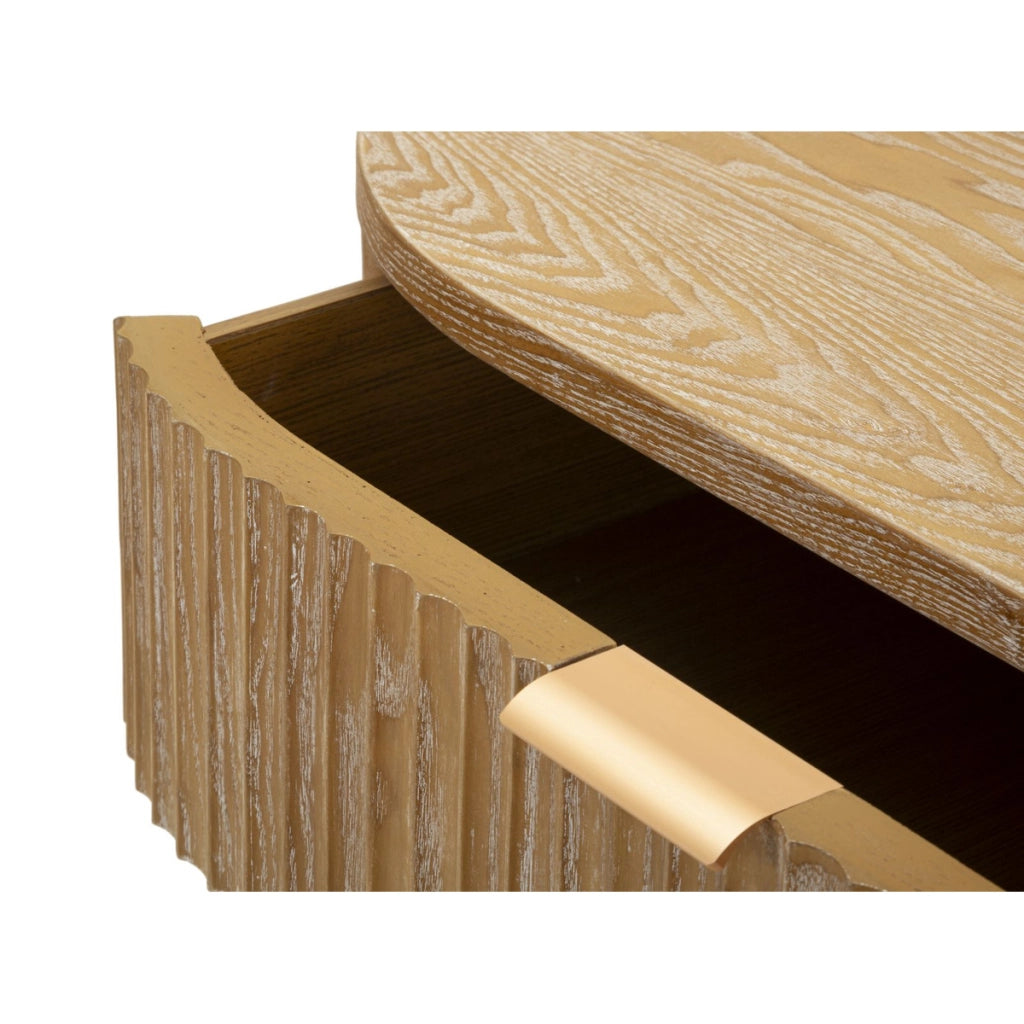 Credenza VKH767, Marrone, Legno, 81x46x82 cm