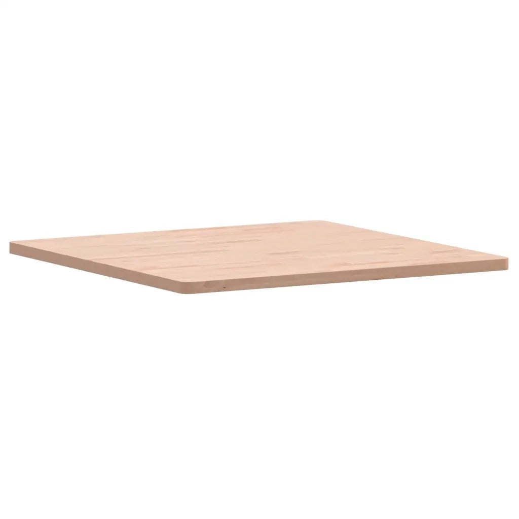 Piano per Tavolo 80x80x2,5 cm Quadrato Legno Massello di Faggio 355958