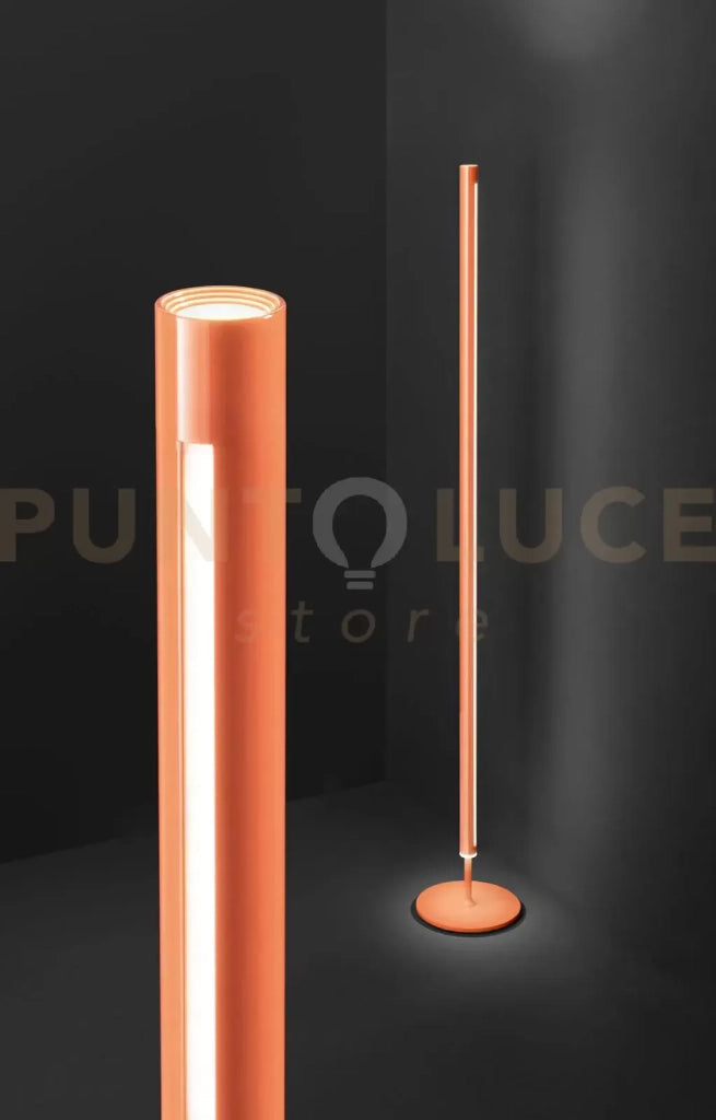 Ray piantana in metallo arancio dimmer a pedale LED 25W 3000K CRI?90 220-240V 50/60Hz 2000Lm biemissione