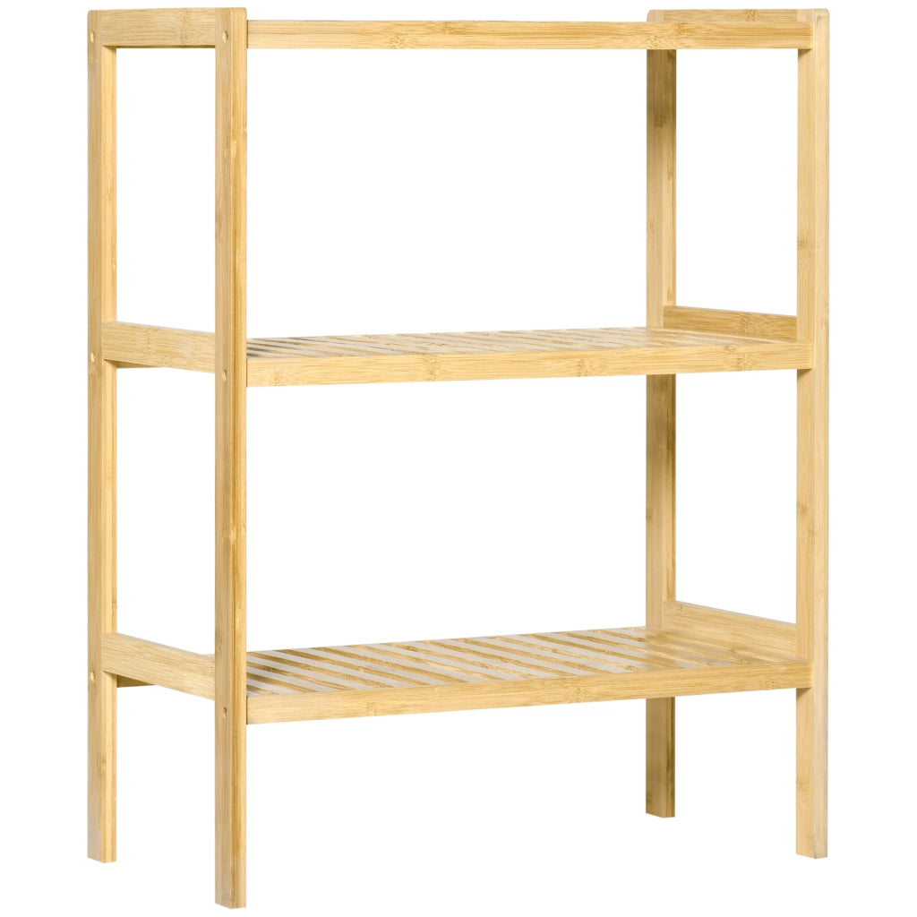 Libreria in Bamb¨´ 3 Ripiani ¨C Zephmum ¨C 62x33x80 Naturale