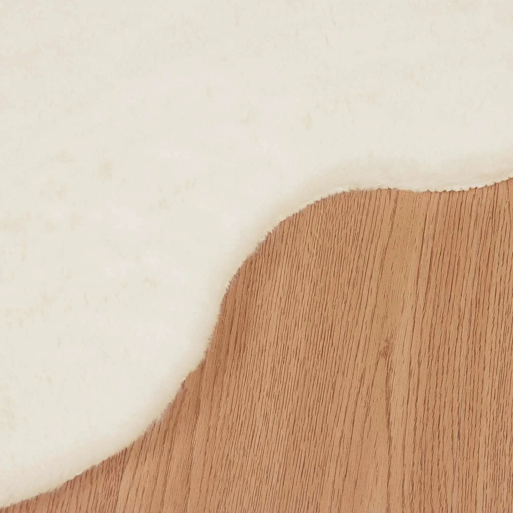 Tappeto antiscivolo in sintetica di coniglio OLITE Crema 42021673
