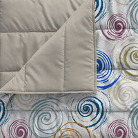 Trapuntino Matrimoniale 100gr con Stampa in Microfibra Spirals