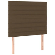 Testiera | Testata Marrone Scuro 80x5x118/128 cm Tessuto