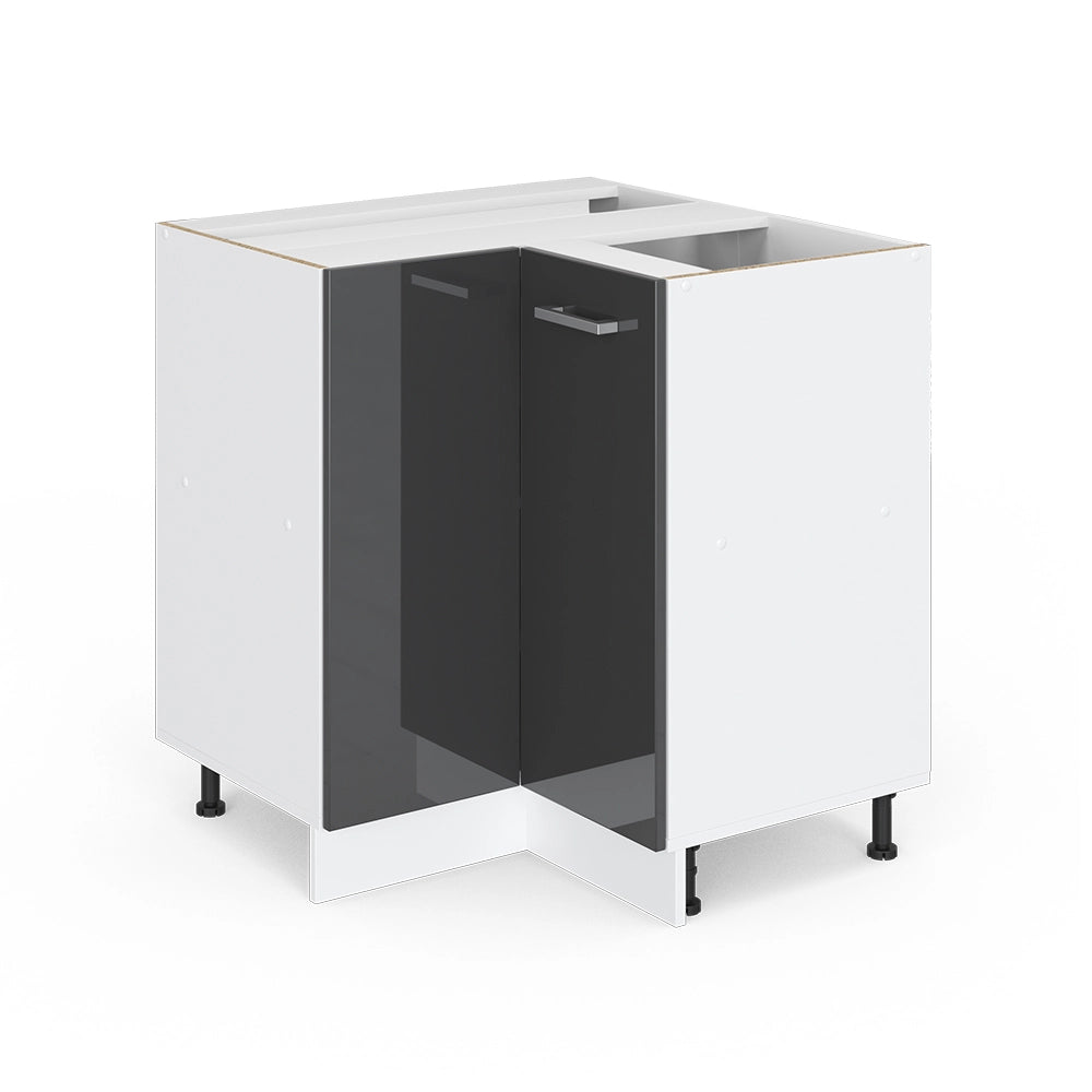 Vicco Frontale cucina Antracite lucido 59.2 x 71.3 cm frontale del mobile per mobile base ad angolo