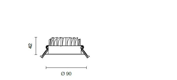 STAGE FARETTO DA INCASSO LED 7W 3000K 465LM IP20 BIANCO