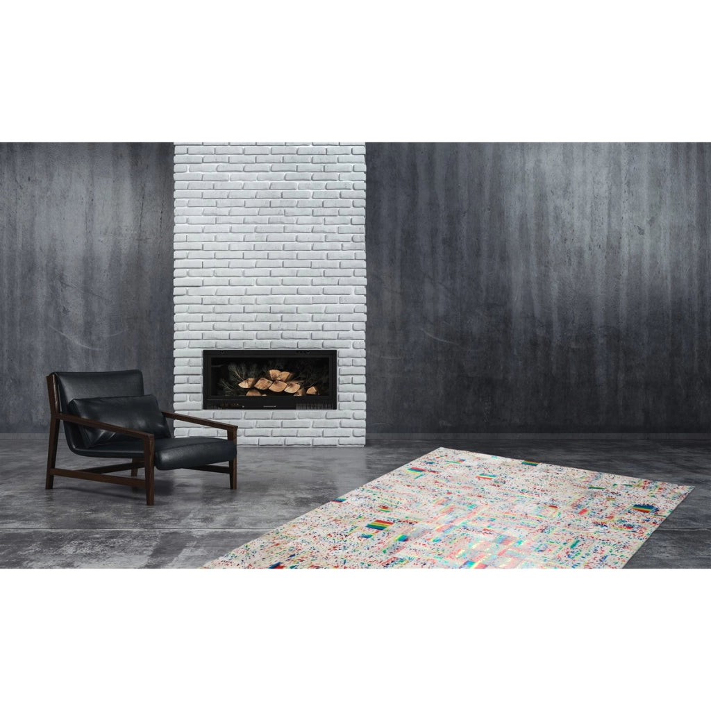 Tappeto Rocket 310 in pelle patchwork multicolore