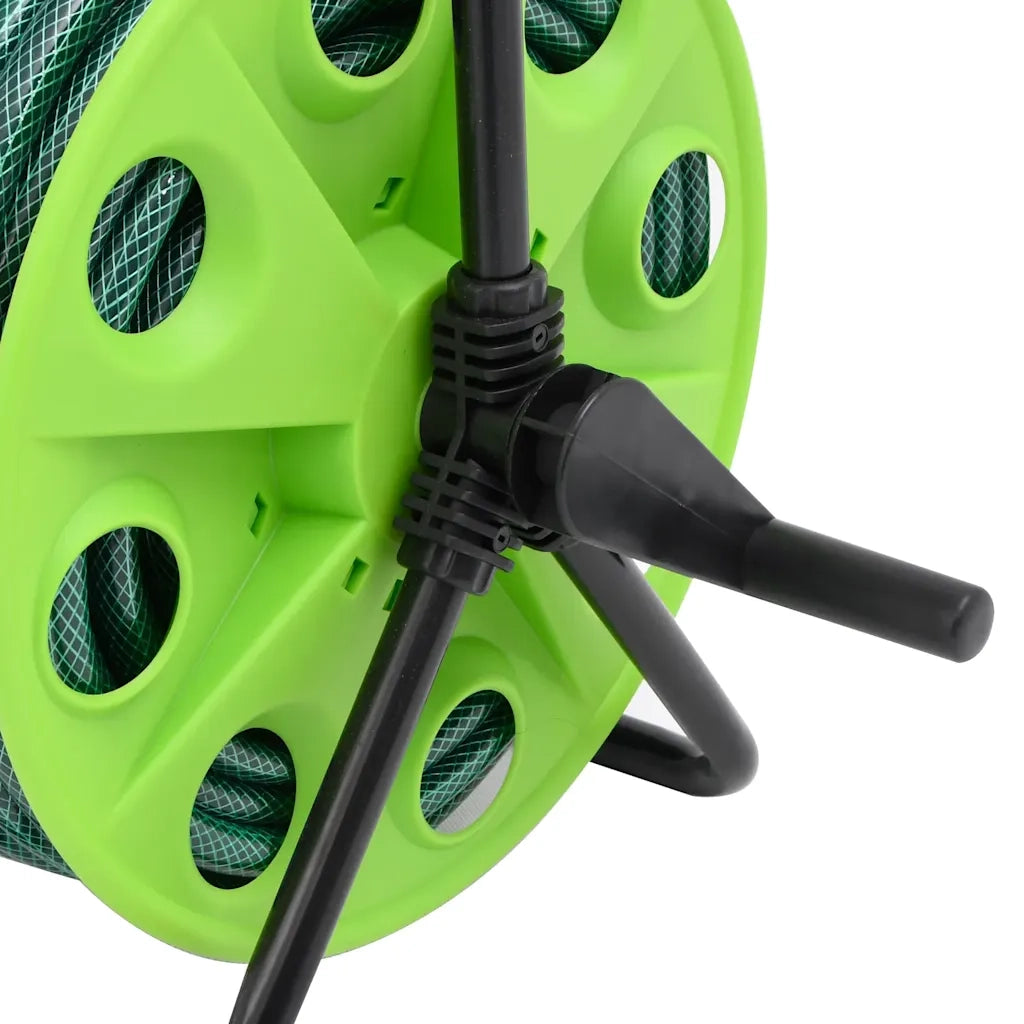 Avvolgitubo Autonomo Verde con Set Raccordi Tubo 0,5" 30 m PVC CFW4723355