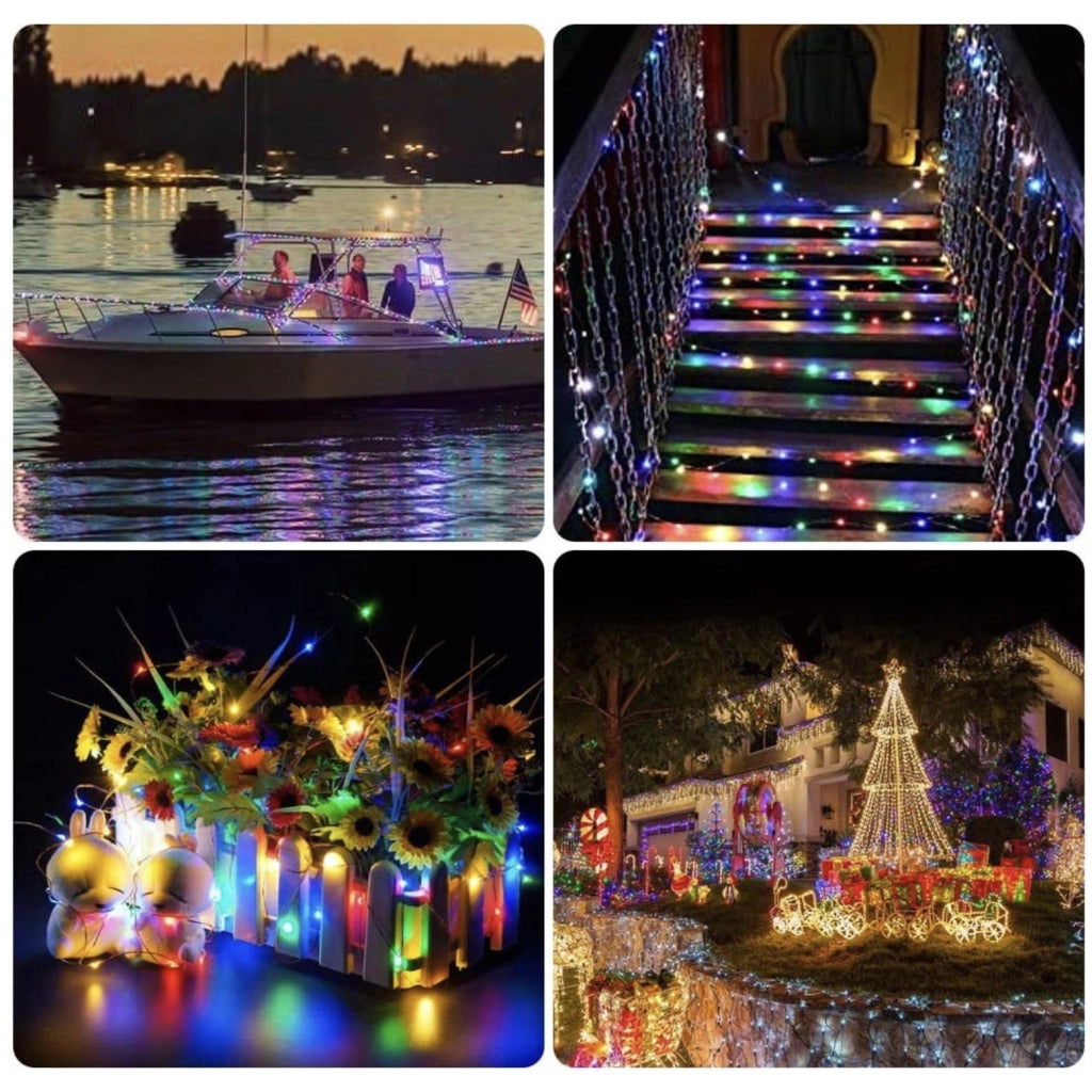 Luci a Filo 50x LED Multicolore 5M USB – 8 Modalità, Telecomando, Lunga Durata