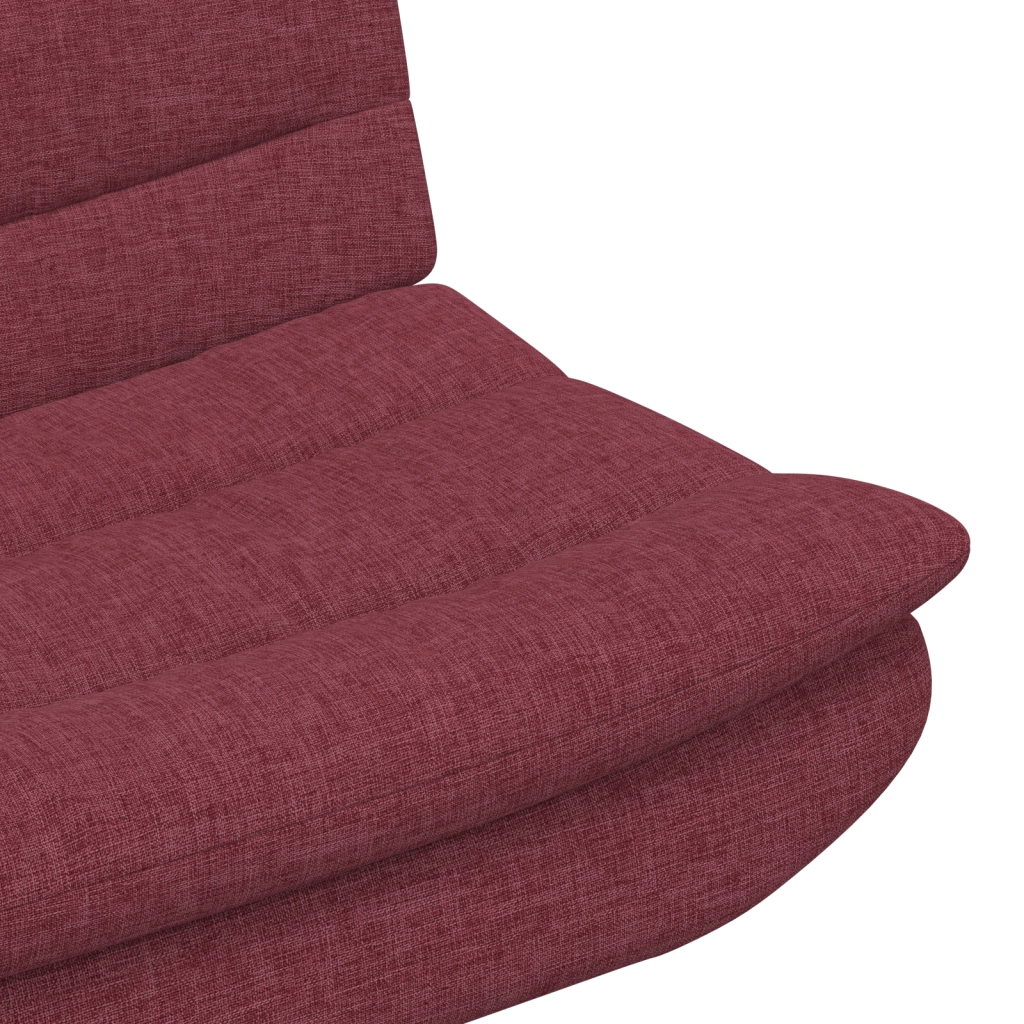 Sedia Girevole Rosso Vino Tessuto Standard Ergonomica