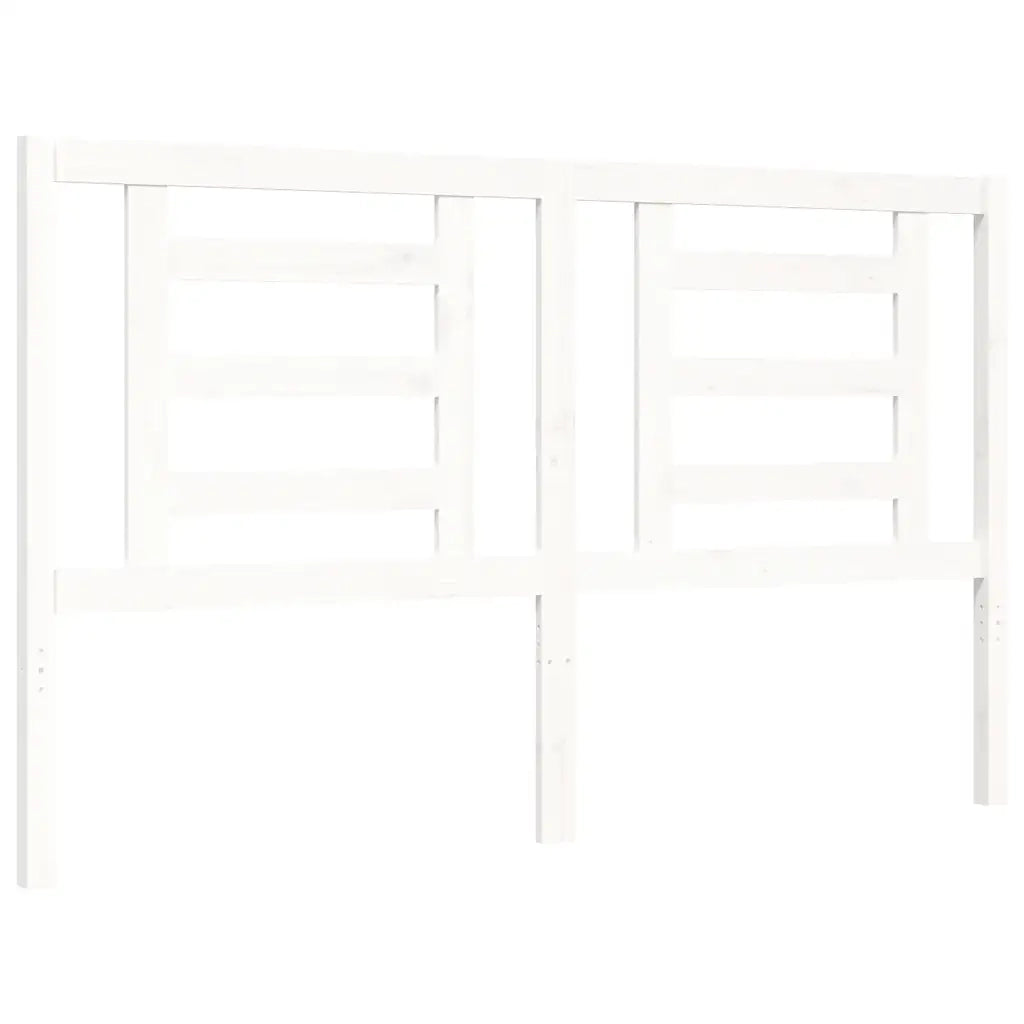 Giroletto senza Materasso-Struttura Letto Bianco 160x200 cm Legno Massello Pino 864743