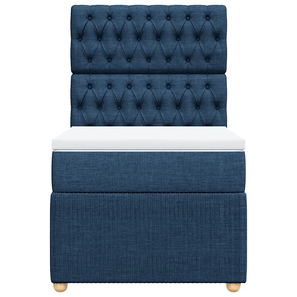 Giroletto a Molle con Materasso Blu 100x200 cm in Tessuto 3294280