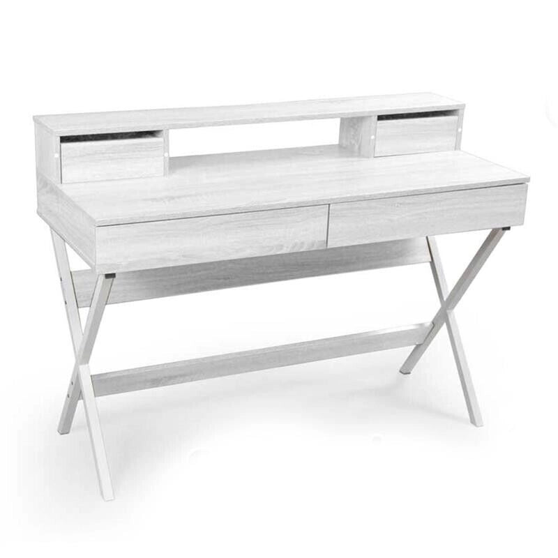 GAIA SCRIVANIA IN LEGNO 120 X 50 X 95 CM COLORE BIANCO