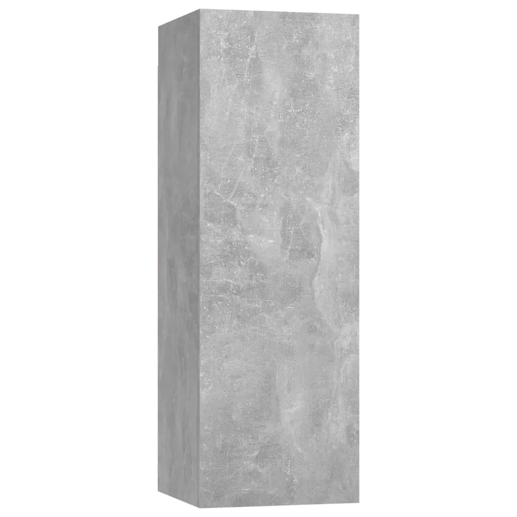 Set di Mobili Porta TV 4 pz Grigio Cemento in Legno Multistrato 3079153