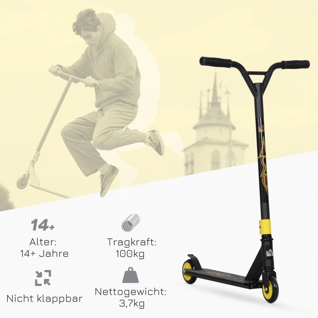 Scooter Freestyle ¨C zephmum ¨C Aluminium Metall Kunstleder Oro