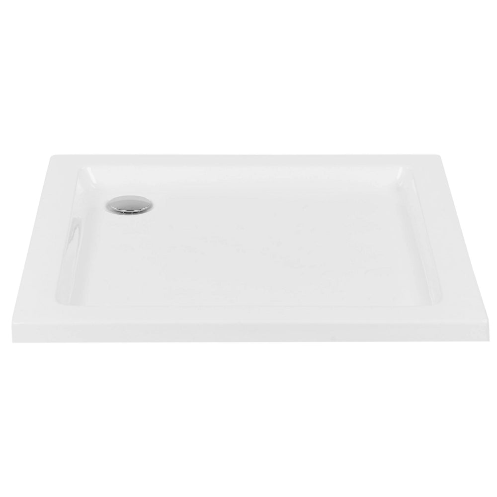 Piatto doccia con scarico Bianco Acrilico ABS Materiale sintetico 90 x 90 x 5 cm Minimalista
