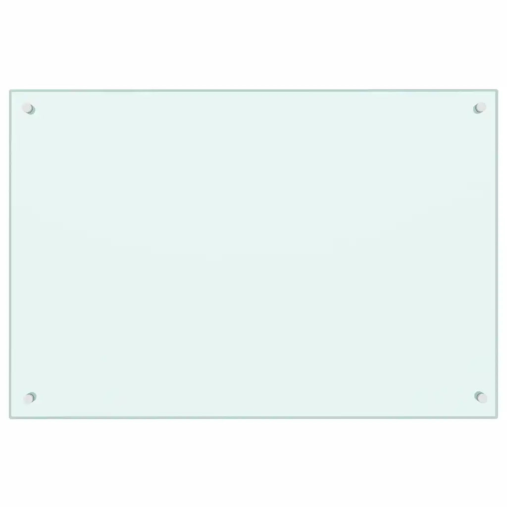 Schienale da cucina 2 pcs Bianco 90 x 60 cm vetro temperato 3415421