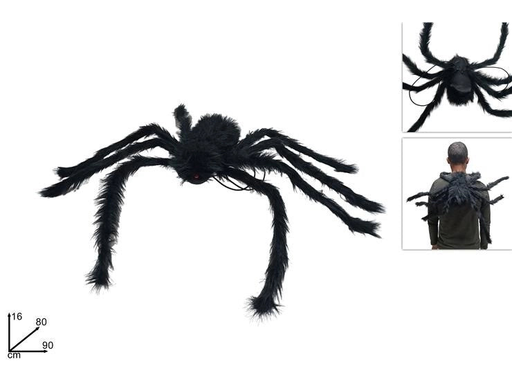 Accessorio Vestito Festa Halloween Scherzi Ragno con Bretelle
