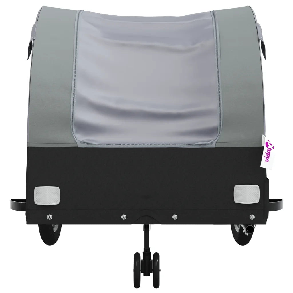 Rimorchio da Bici Nero e Grigio 45 kg in Ferro CFW9439862
