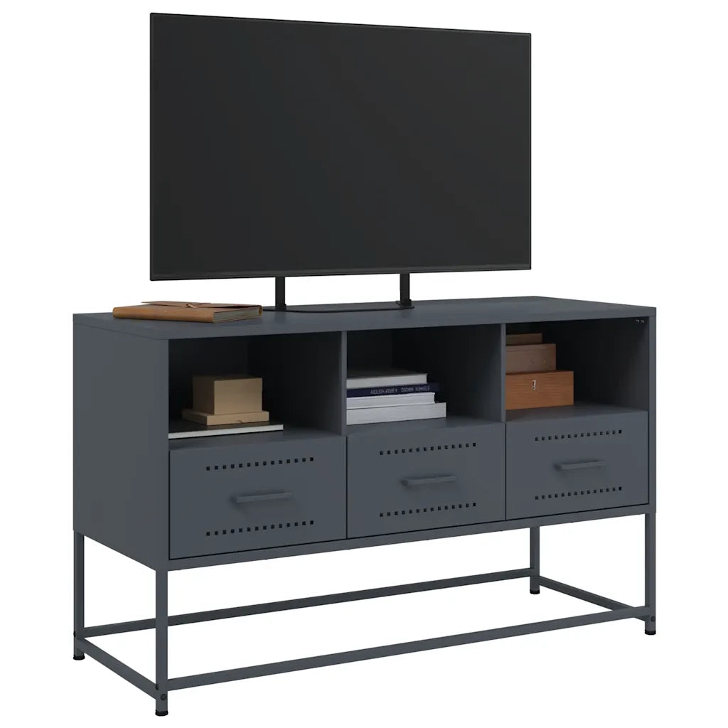 Mobile TV Antracite 100,5x39x60,5 cm in Acciaio 846544