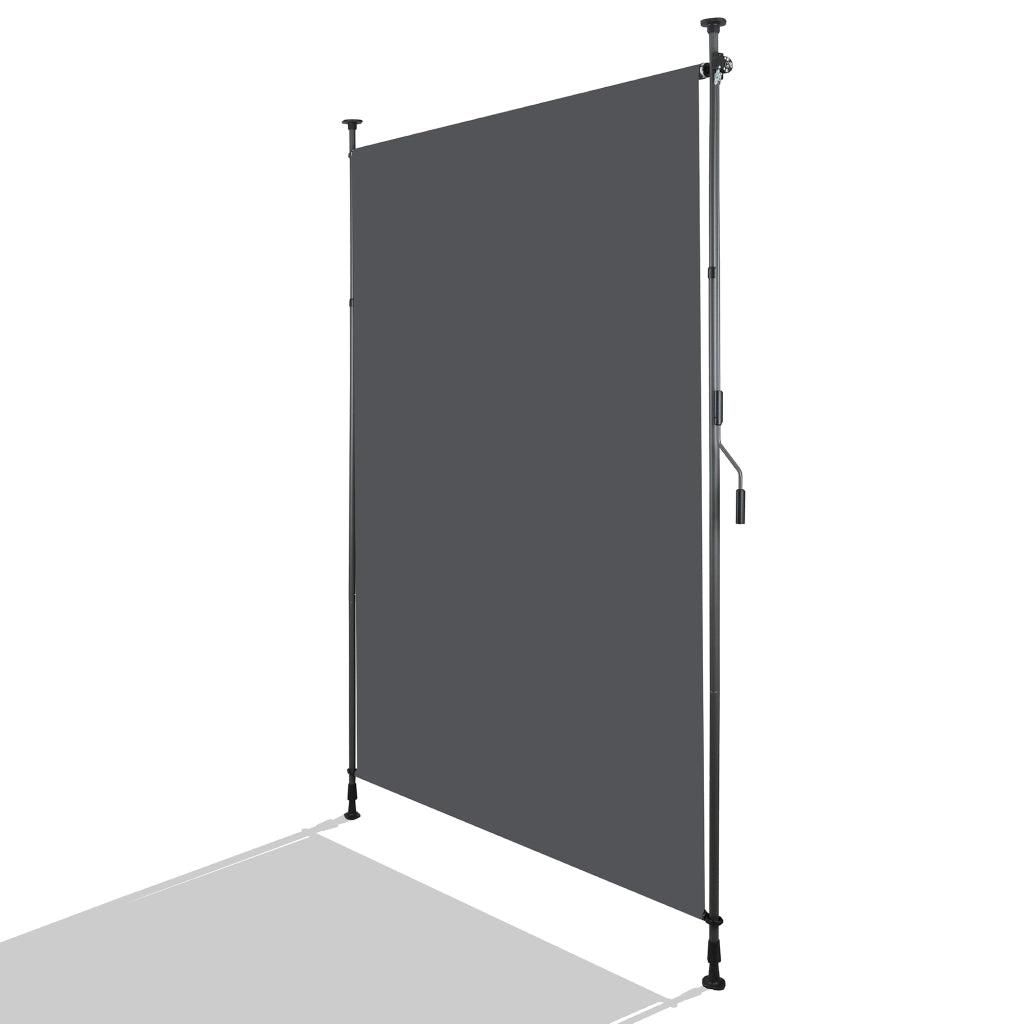 Tenda da sole verticale da esterno con manovella; regolabile in altezza 220-310 cm; antracite