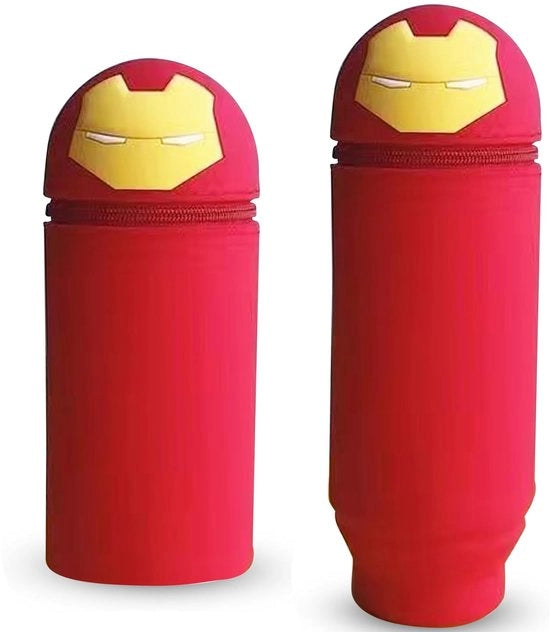 Etui in silicone morbido, 2-in-1 etui in silicone, etui cartoon, accessori scolastici carini, etui, contenitore per penne, grande capacità per materiali da ufficio