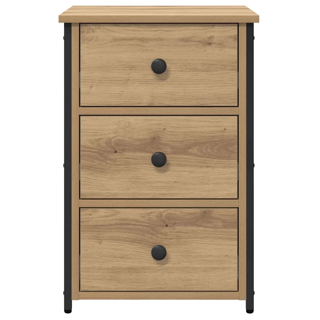 Armadio da Notte con cassetto 2 pcs Marrone 40 x 36 x 60 cm