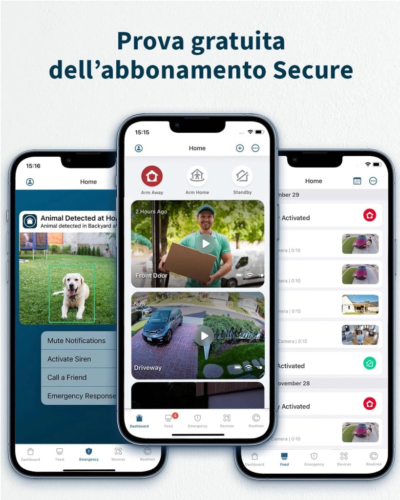 Arlo Essential FHD Videocitofono, Telecamera WiFi Esterno Senza Fili, Campanello Senza Fili da Esterno, Citofono Smart, Sensore Movimento, Visione Notturna, Sirena, Prova Inclusa Secure App, Bianco