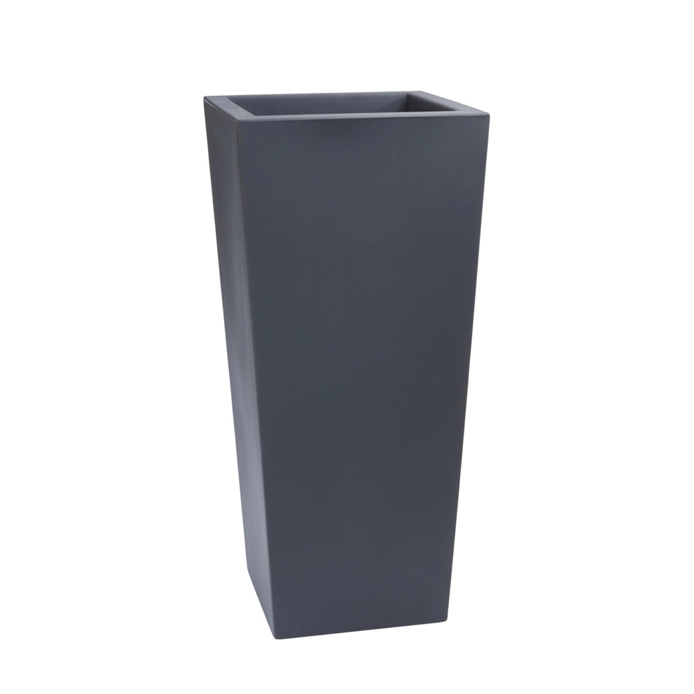 Garden Italia Portavaso da Ingresso Cache-Pot Quadrato Alto EPQU 42×93 cm in Resina – Resistente al Gelo e Antiurto, Design Moderno Colore: Antracite