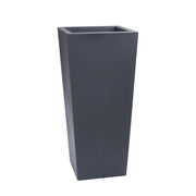 Garden Italia Portavaso da Ingresso Cache-Pot Quadrato Alto EPQU 42×93 cm in Resina – Resistente al Gelo e Antiurto, Design Moderno Colore: Antracite