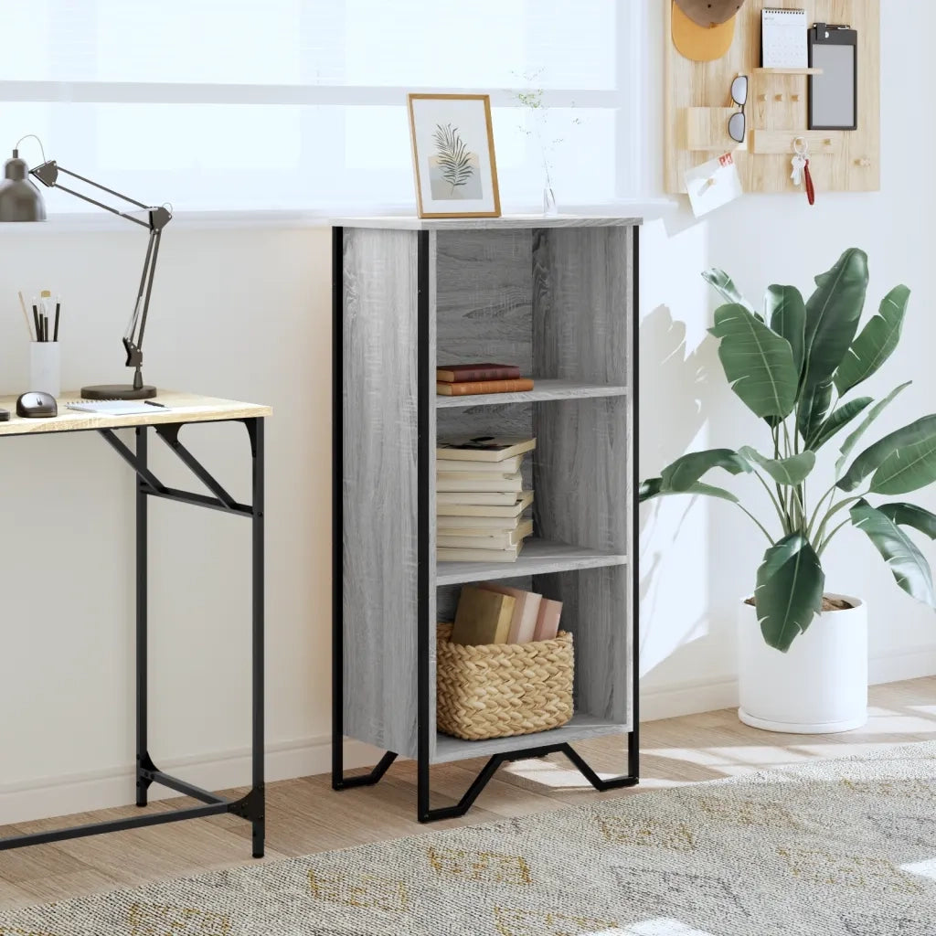 Libreria Grigio Sonoma 50x31x106 cm in Legno Multistrato 848607