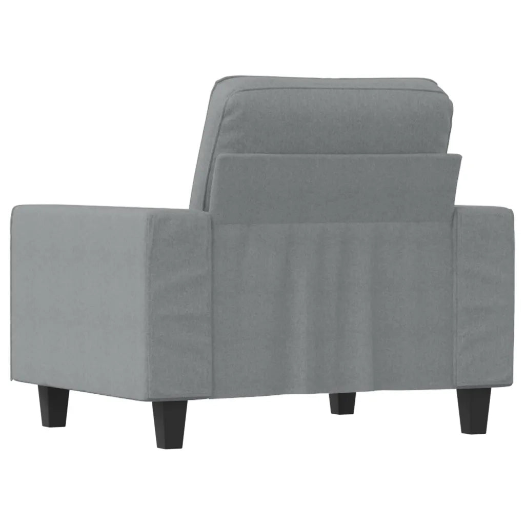 Poltrona | Sedia Relax Grigio Chiaro 60 cm in Tessuto