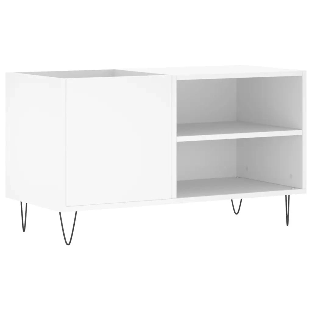 Mobile porta dischi moderno classico 85 x 38 x 48 cm legno composito bianco 02_0049107