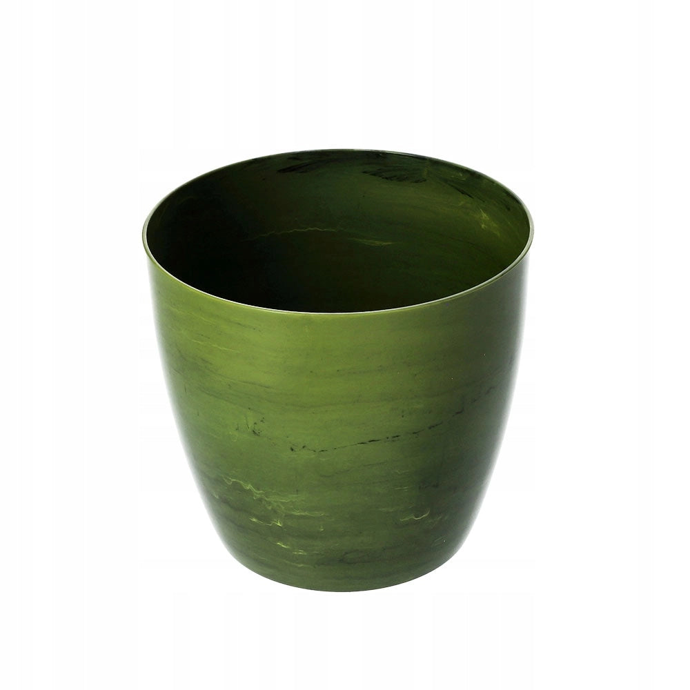KADAX Vaso da fiori in plastica, coperchio per vaso da fiori da 18 cm, supporto per fiori in marmo verde