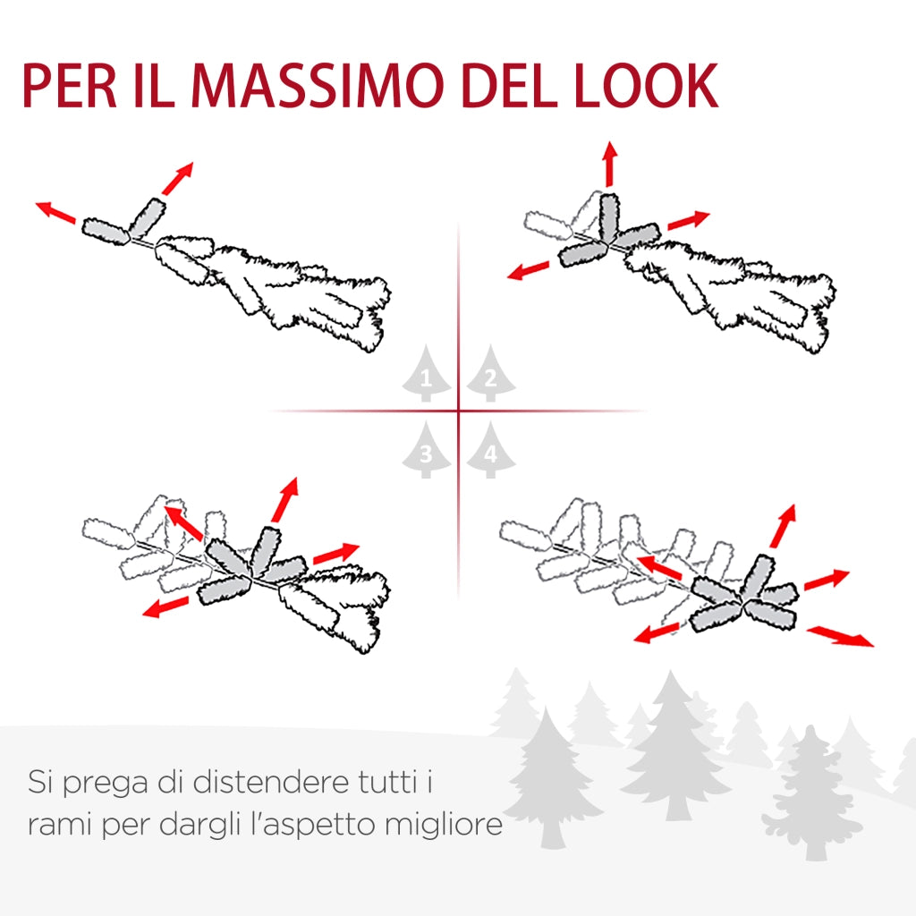 Decorazioni Natalizie Set 4 Pezzi ¨C zephmum ¨C Alberelli Ghirlanda Corona