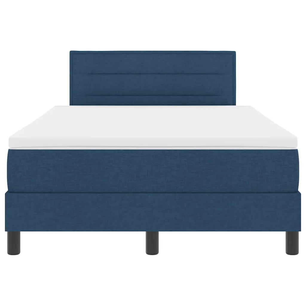 Letto a molle con testiera Blu 120 x 190 cm Tessuto 3338600